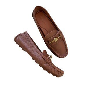 Coach Brown Leather Loafers for Women